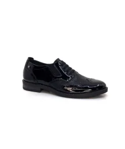 Myma 6009 Cuir Vernis Noir*Femme Mocassins