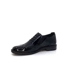 Myma 6009 Cuir Vernis Noir*Femme Mocassins
