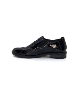 Myma 6009 Cuir Vernis Noir*Femme Mocassins