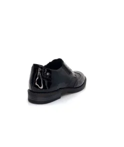 Myma 6009 Cuir Vernis Noir*Femme Mocassins