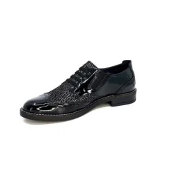 Myma 7009/00 Cuir Vernis Noir*Femme Lacets