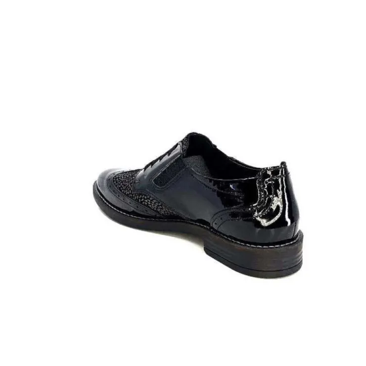 Myma 7009/00 Cuir Vernis Noir*Femme Lacets