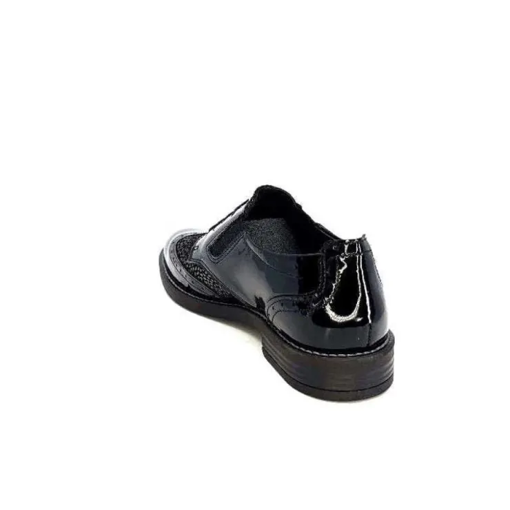 Myma 7009/00 Cuir Vernis Noir*Femme Lacets