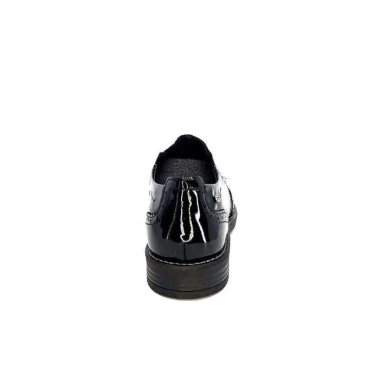 Myma 7009/00 Cuir Vernis Noir*Femme Lacets