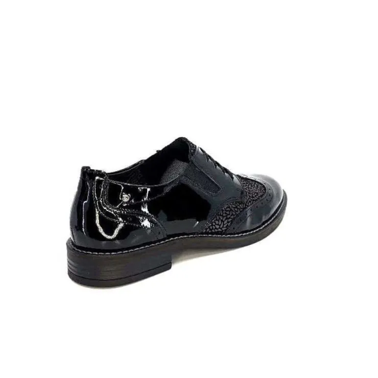 Myma 7009/00 Cuir Vernis Noir*Femme Lacets