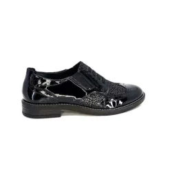 Myma 7009/00 Cuir Vernis Noir*Femme Lacets