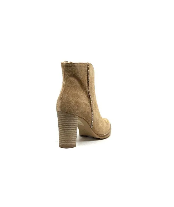 Myma 6600/00 Daim Beige*Femme Bottines Eté