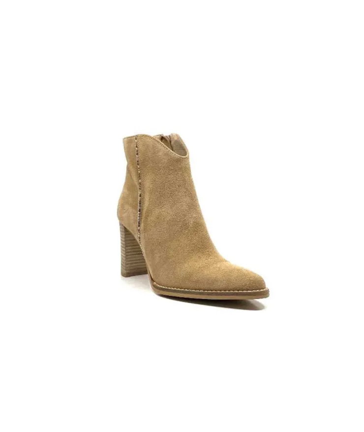 Myma 6600/00 Daim Beige*Femme Bottines Eté
