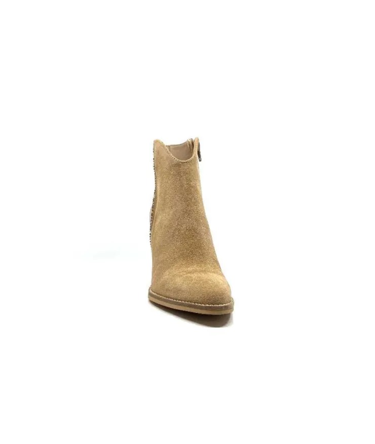 Myma 6600/00 Daim Beige*Femme Bottines Eté