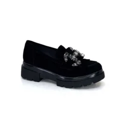 Myma 6768 Daim Noir*Femme Mocassins