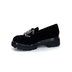 Myma 6768 Daim Noir*Femme Mocassins