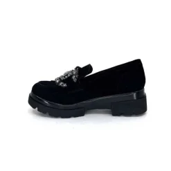 Myma 6768 Daim Noir*Femme Mocassins