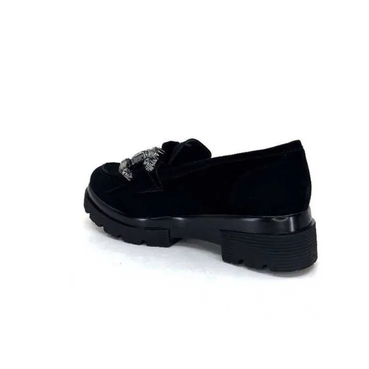 Myma 6768 Daim Noir*Femme Mocassins
