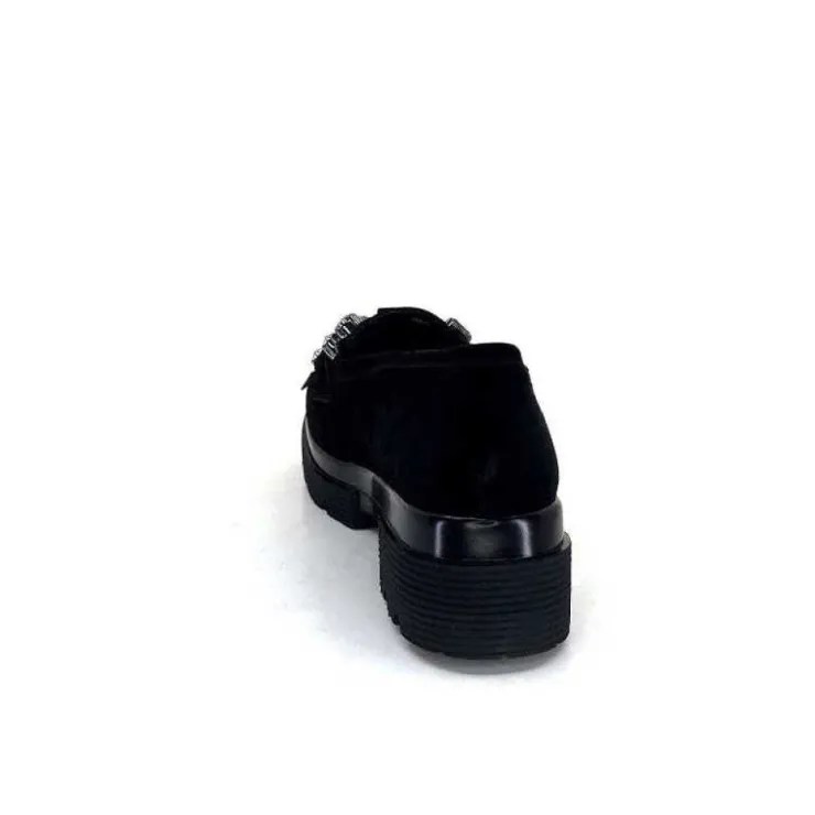 Myma 6768 Daim Noir*Femme Mocassins
