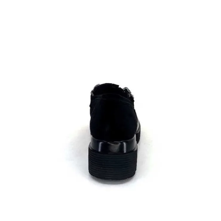 Myma 6768 Daim Noir*Femme Mocassins