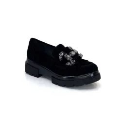 Myma 6768 Daim Noir*Femme Mocassins