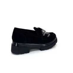 Myma 6768 Daim Noir*Femme Mocassins