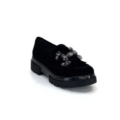 Myma 6768 Daim Noir*Femme Mocassins