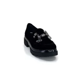Myma 6768 Daim Noir*Femme Mocassins