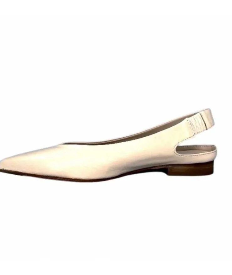 napoleoni 1585 Nappa Cuir Creme Avorio*Femme Ballerines