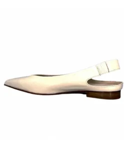 napoleoni 1585 Nappa Cuir Creme Avorio*Femme Ballerines
