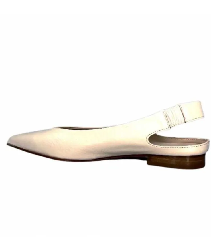 napoleoni 1585 Nappa Cuir Creme Avorio*Femme Ballerines