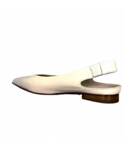 napoleoni 1585 Nappa Cuir Creme Avorio*Femme Ballerines