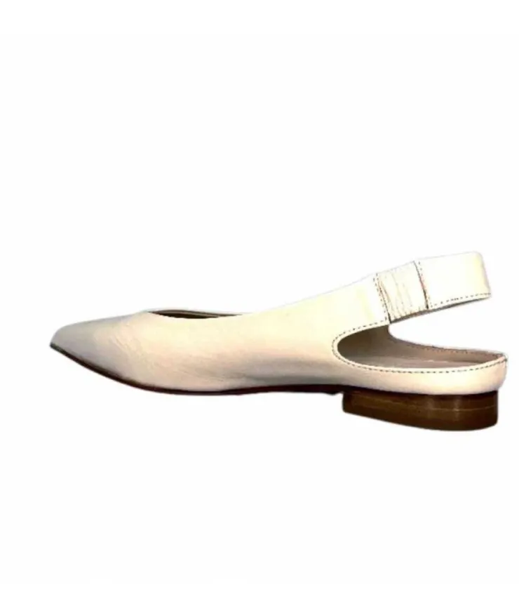 napoleoni 1585 Nappa Cuir Creme Avorio*Femme Ballerines