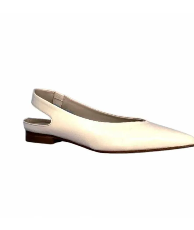 napoleoni 1585 Nappa Cuir Creme Avorio*Femme Ballerines
