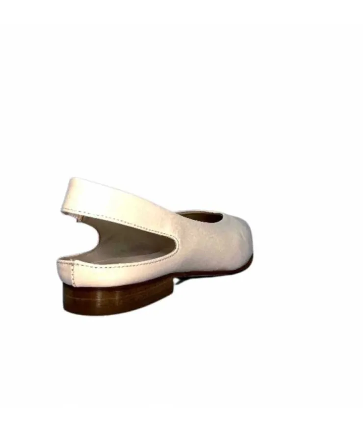 napoleoni 1585 Nappa Cuir Creme Avorio*Femme Ballerines