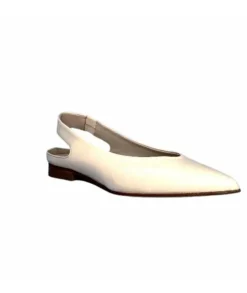 napoleoni 1585 Nappa Cuir Creme Avorio*Femme Ballerines