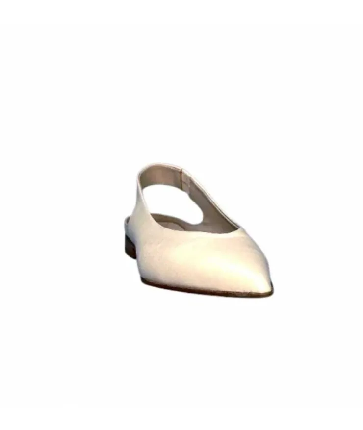 napoleoni 1585 Nappa Cuir Creme Avorio*Femme Ballerines