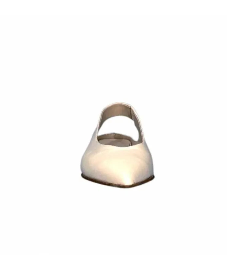 napoleoni 1585 Nappa Cuir Creme Avorio*Femme Ballerines