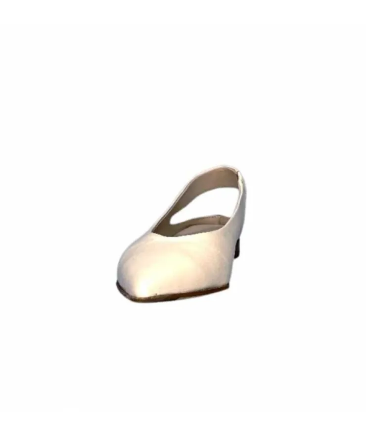 napoleoni 1585 Nappa Cuir Creme Avorio*Femme Ballerines