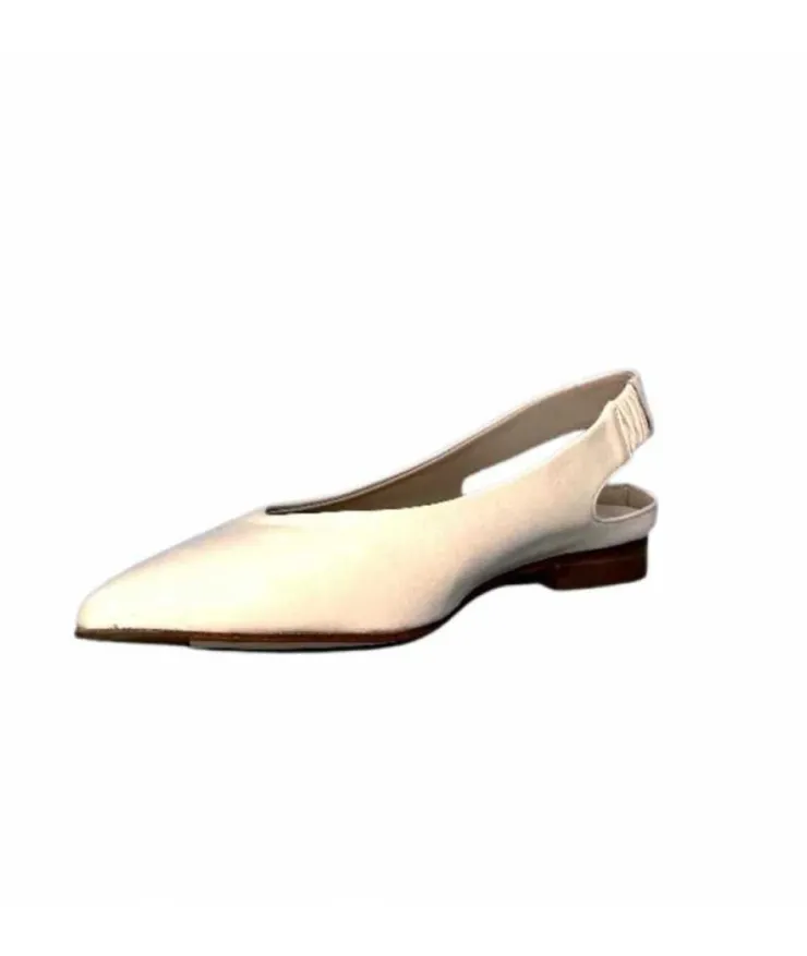 napoleoni 1585 Nappa Cuir Creme Avorio*Femme Ballerines