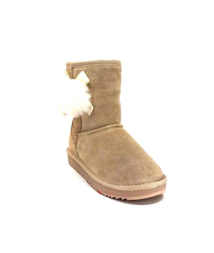 Nathan Baume N78 Daim Beige*Femme Fourrées