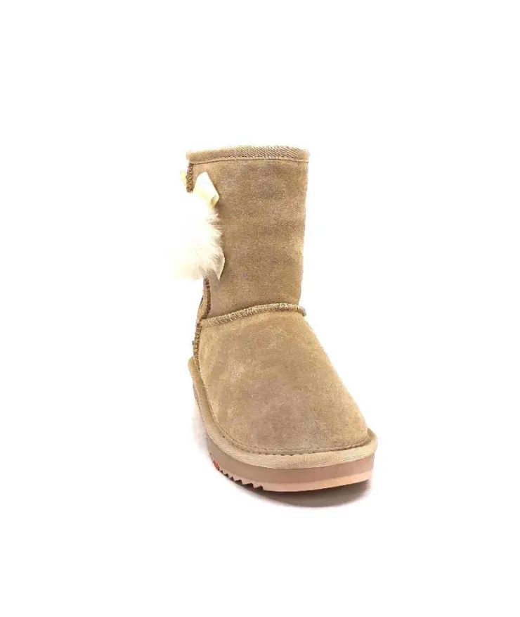 Nathan Baume N78 Daim Beige*Femme Fourrées