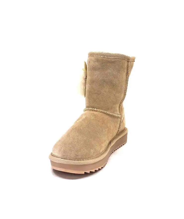 Nathan Baume N78 Daim Beige*Femme Fourrées