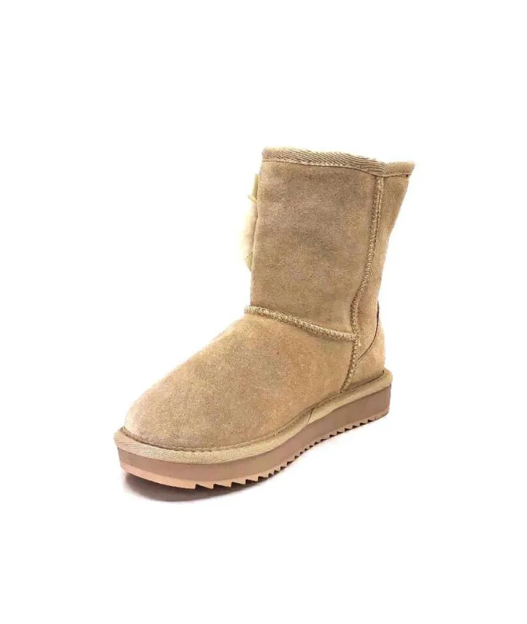 Nathan Baume N78 Daim Beige*Femme Fourrées