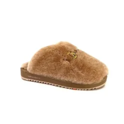 Nathan Baume 232N74-03 Mouton Camel*Femme Pantoufles