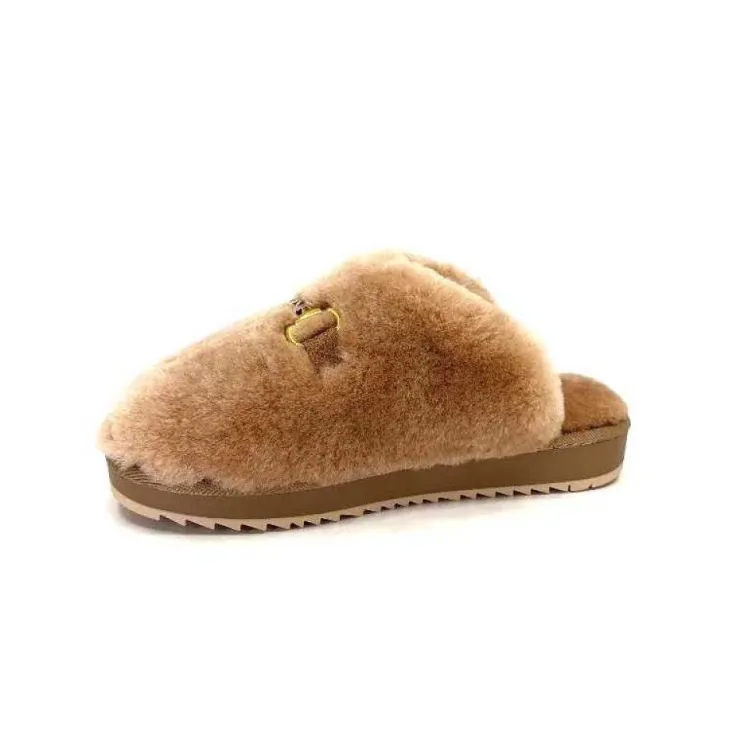 Nathan Baume 232N74-03 Mouton Camel*Femme Pantoufles