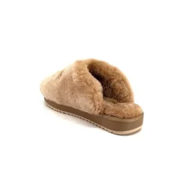 Nathan Baume 232N74-03 Mouton Camel*Femme Pantoufles