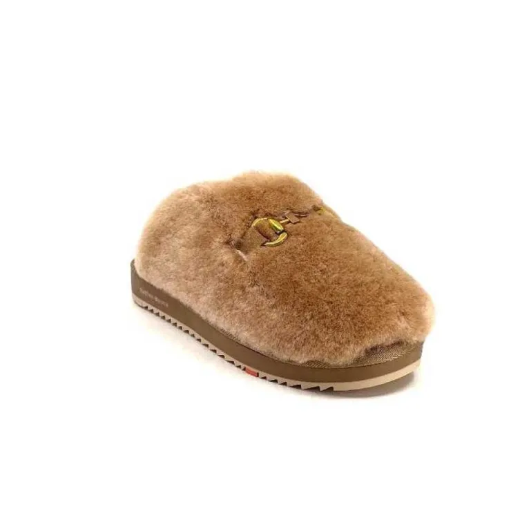 Nathan Baume 232N74-03 Mouton Camel*Femme Pantoufles