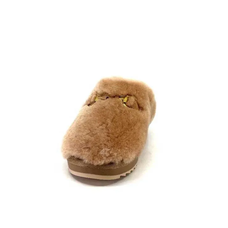 Nathan Baume 232N74-03 Mouton Camel*Femme Pantoufles