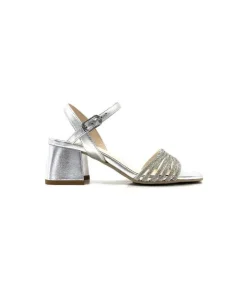 Nero Giardini Nero Gardini 307320 De Cuir Strass Argent*Femme Sandales