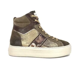 Nero Giardini 17004 Cuir Kaki Militaire*Femme Baskets