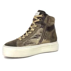 Nero Giardini 17004 Cuir Kaki Militaire*Femme Baskets