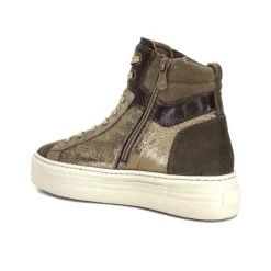 Nero Giardini 17004 Cuir Kaki Militaire*Femme Baskets
