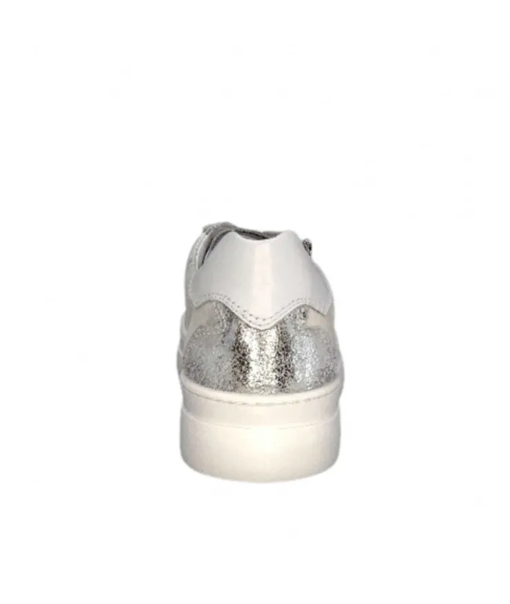 Nero Giardini 306512 D707 Cuir Blanc Argent*Femme Baskets