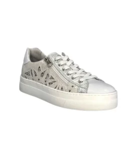 Nero Giardini 306512 D707 Cuir Blanc Argent*Femme Baskets